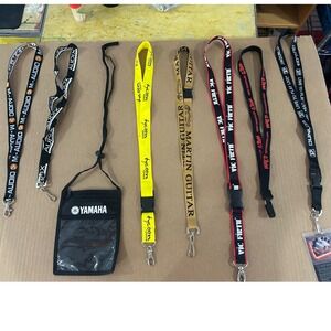 Music Brand Lanyard Lot Yamaha Martin Guitar Vic Firth M-Audio Audix 8pc Set